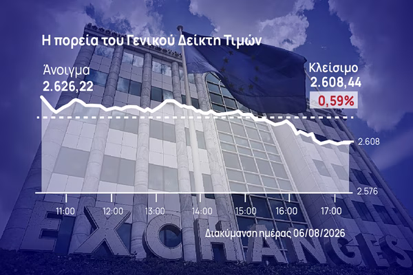 Χρηματιστήριο Αθηνών: Ήπια πτώση, μονοπώλησε η Metlen  