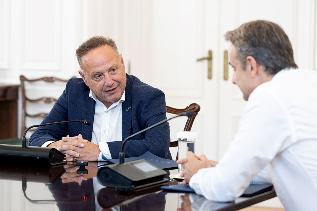 Μαξίμου: Συνάντηση Μητσοτάκη – Αγγελούδη με επίκεντρο τη ΔΕΘ