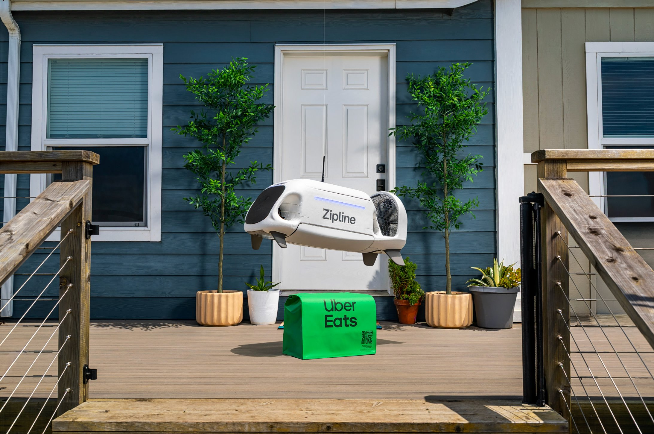 Uber – Zipline: Συνεργασία στο delivery με drones στις ΗΠΑ για το Uber Eats