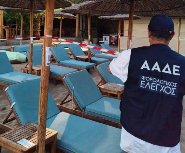 ΑΑΔΕ: 48ωρο λουκέτο και πρόστιμα σε γνωστό beach club της Πάρου