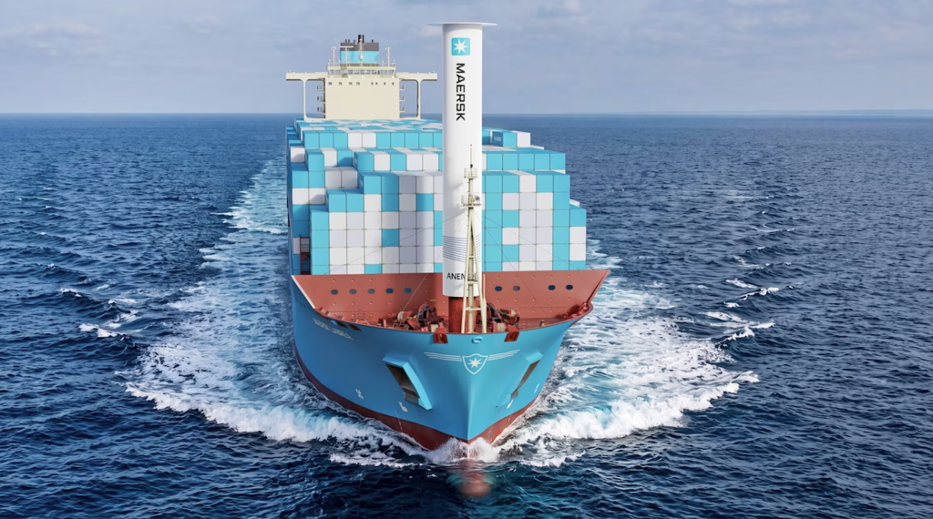 Maersk: Στρέφεται σε ιστία για να μειώσει τα καύσιμα για τα πλοία μεταφοράς εμπορευματοκιβωτίων