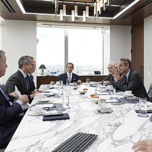 Μητσοτάκης: Συνάντηση με τον αντιπρόεδρο της Morgan Stanley, Νταν Σίμκοβιτς