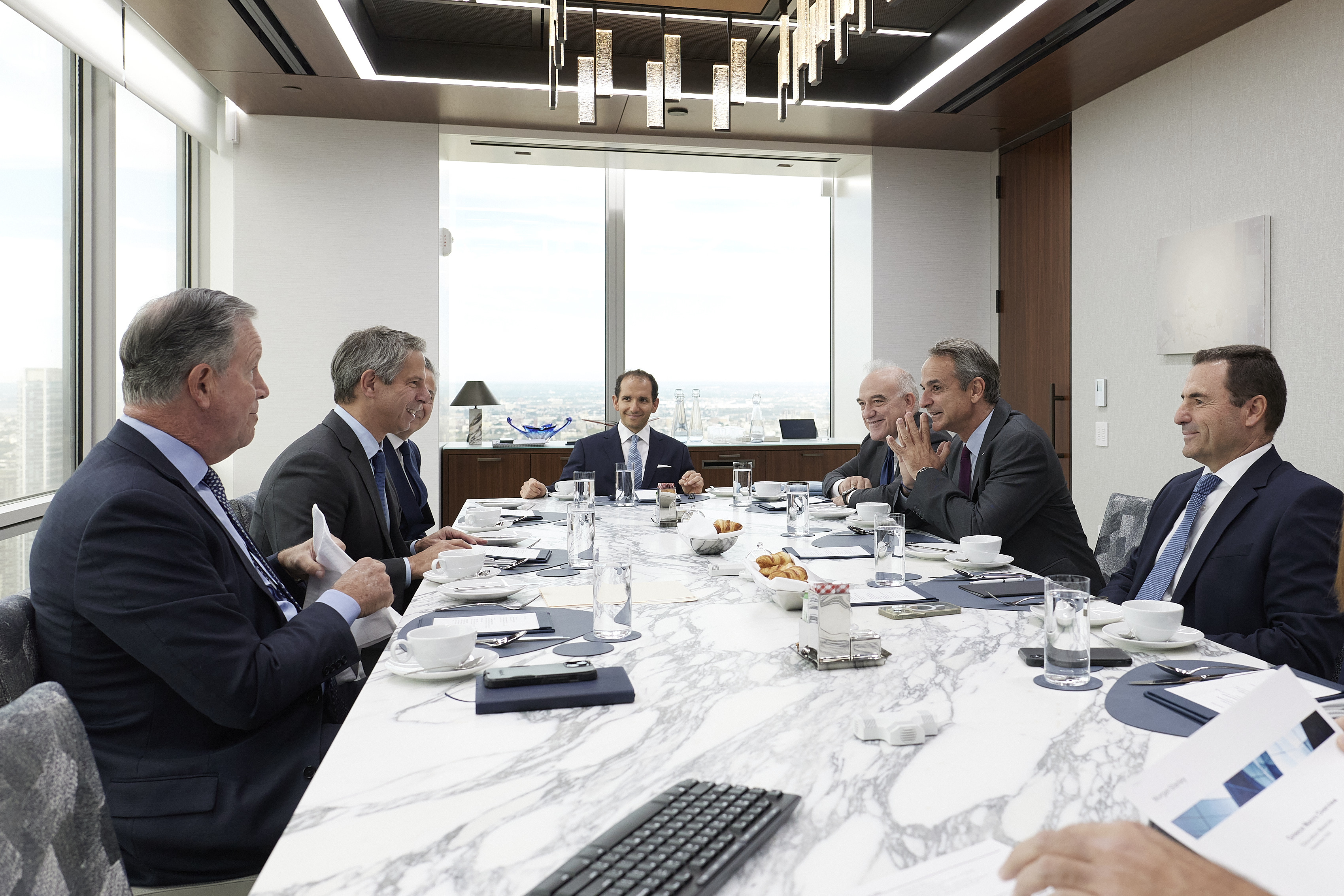 Μητσοτάκης: Συνάντηση με τον αντιπρόεδρο της Morgan Stanley, Νταν Σίμκοβιτς