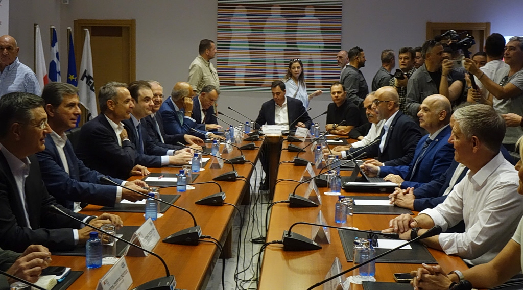 Μητσοτάκης: Συνάντηση με το διοικητικό συμβούλιο της ΔΕΘ-HELEXPO
