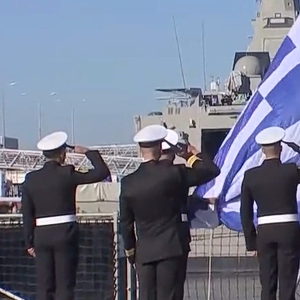 Navy Commissions 2nd Belharra Frigate, Nearchos, as Modernization Advances