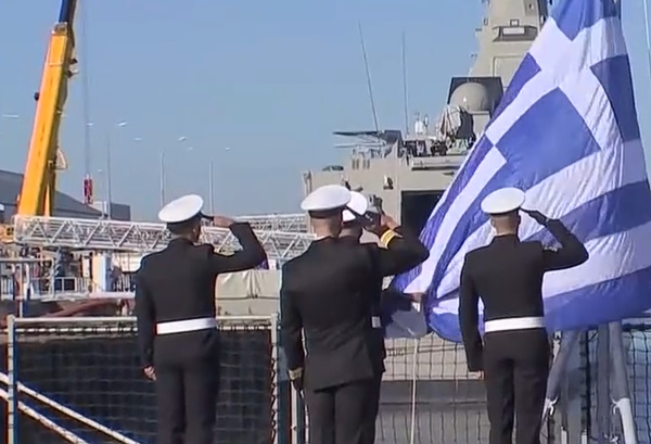 Navy Commissions 2nd Belharra Frigate, Nearchos, as Modernization Advances