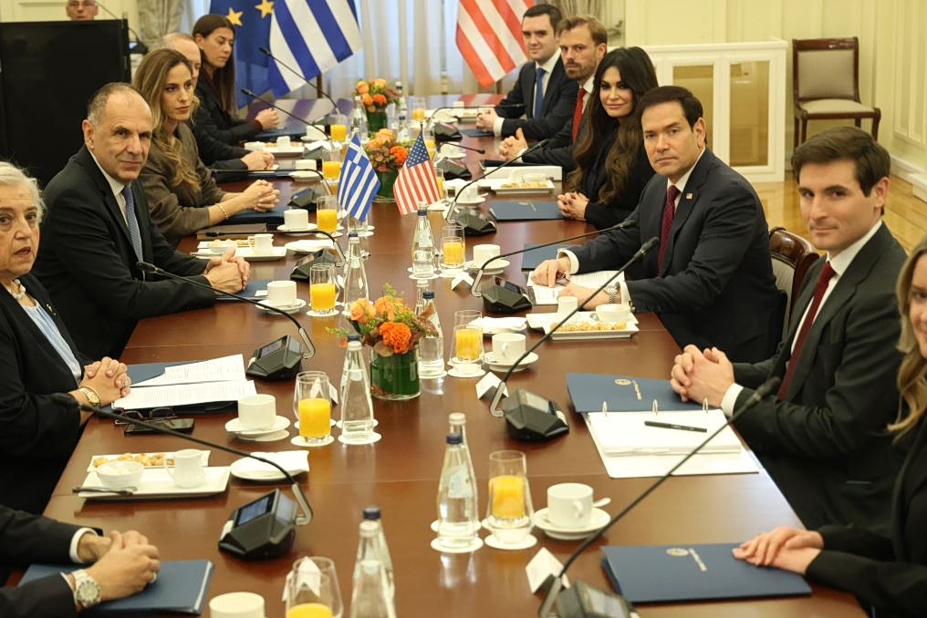 Στο ΥΠΕΞ ο Μάρκο Ρούμπιο – Κοινές δηλώσεις με Γεραπετρίτη